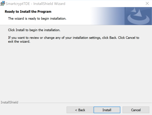 Last Install prompt to click install