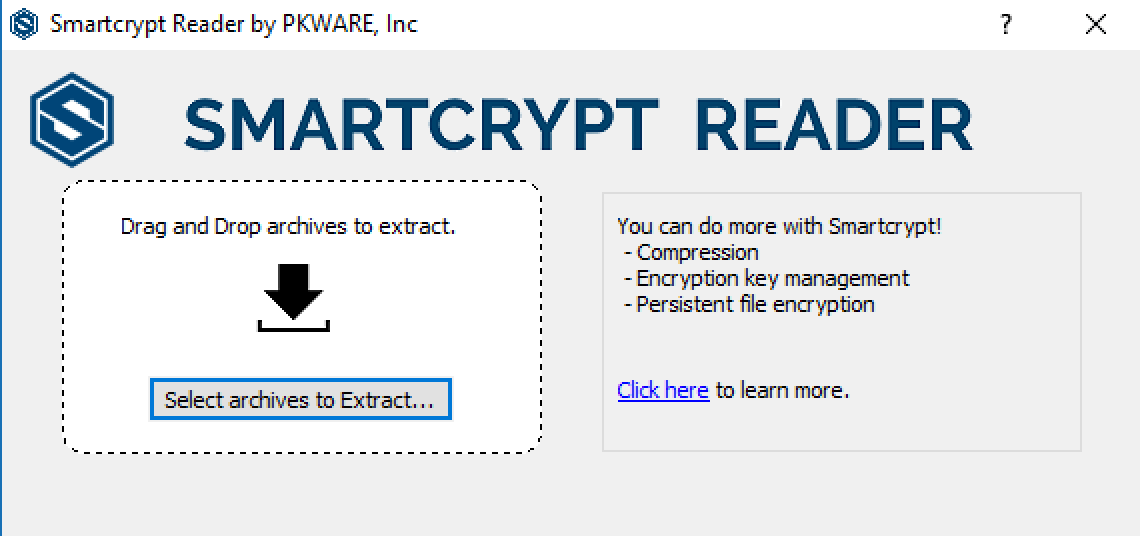 Default Smartcrypt Reader page for users