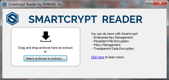 Default page for the Smartcrypt Reader