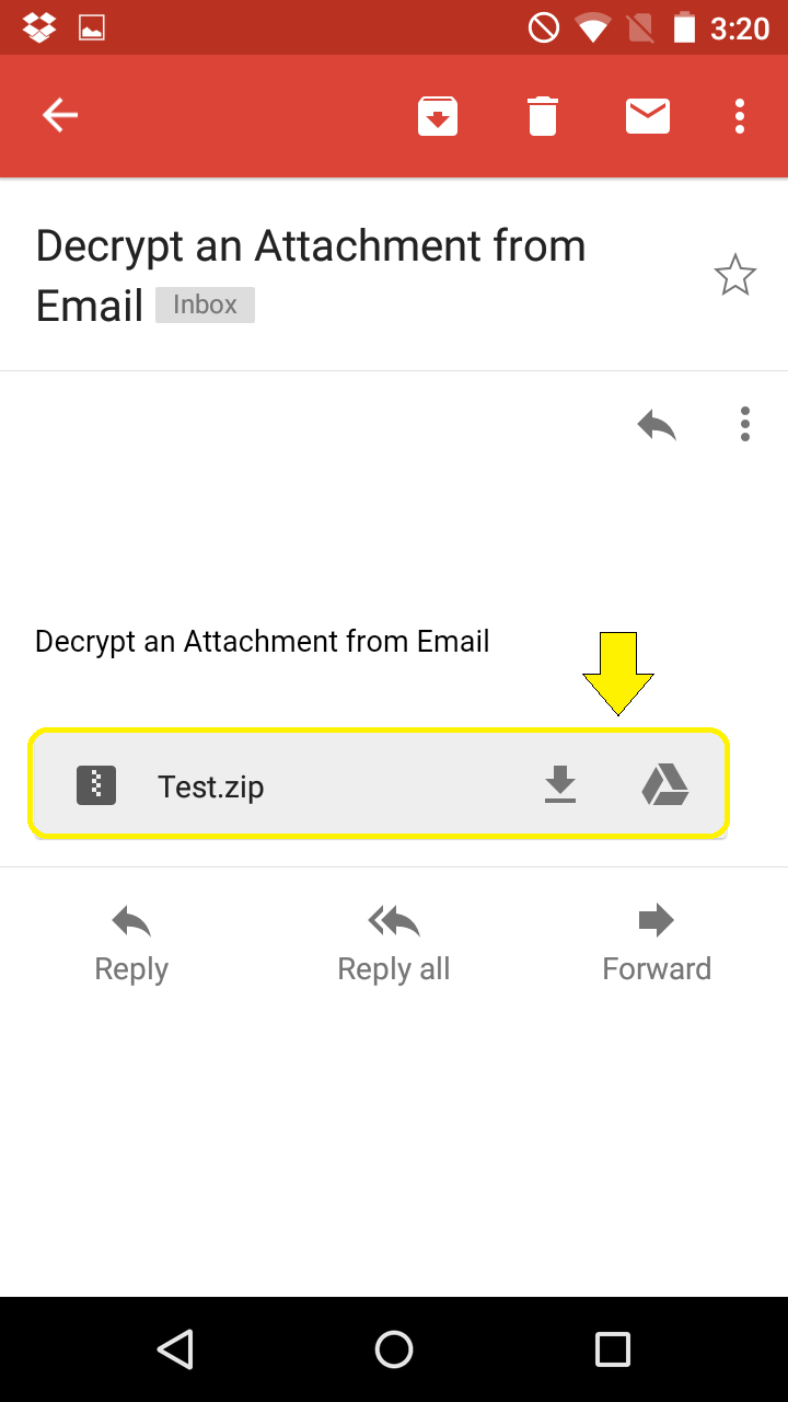 Email Decryption prompt from Gmail