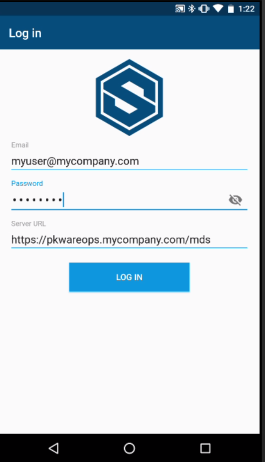 Login with Enterprise Manager URL on mobile
